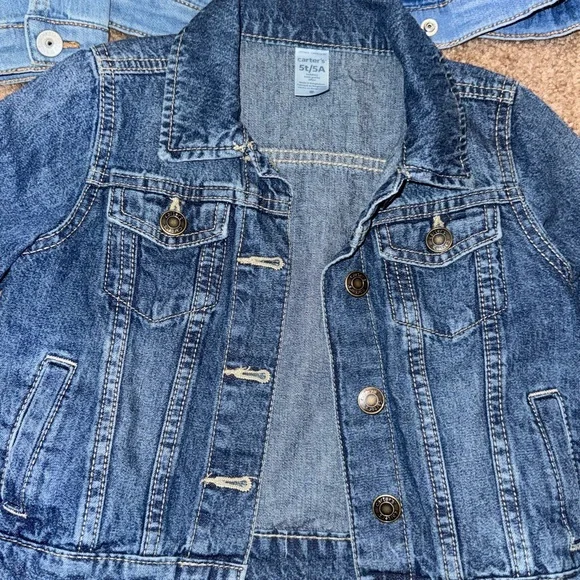 Carter's Light and Dark Blue Jean Jackets - Picture 2 of 6